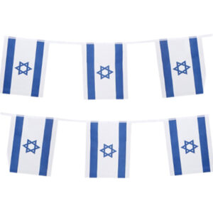 שרשרת דגל ישראל מלבן - 3 מטר