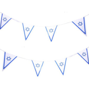 שרשרת דגל ישראל משולש - 5 מטר
