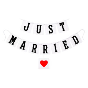 שרשרת אותיות - JUST MARRIED